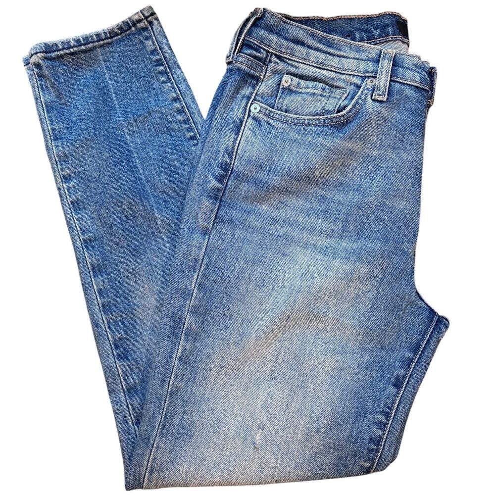 7 For All Mankind Josefina Boyfriend Button-Fly Jeans Sz 27 - Picture 6 of 11